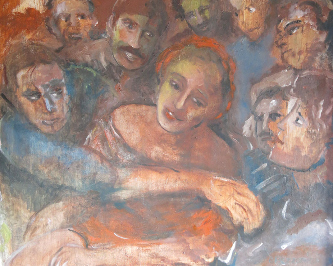 Foto 2 Tutti Mi Voglion, Oliosu Tela 1990, 70X80