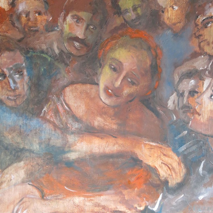 Foto 2 Tutti Mi Voglion, Oliosu Tela 1990, 70X80